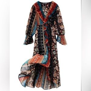 Beautiful Zara Print patchwork dress